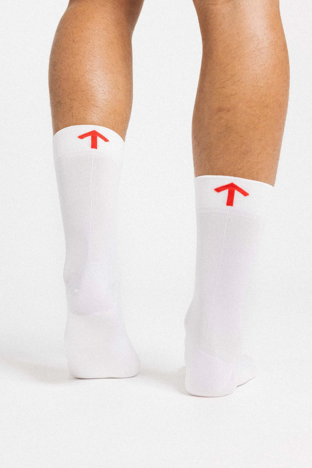 Chance - Padded Trail Socks White and Orange