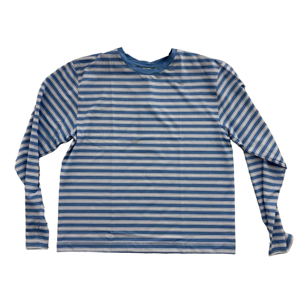 UNNA - Striped LS Business Blue Men
