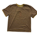 UNNA - Wavy Tee Strip Mud Gold Unisex