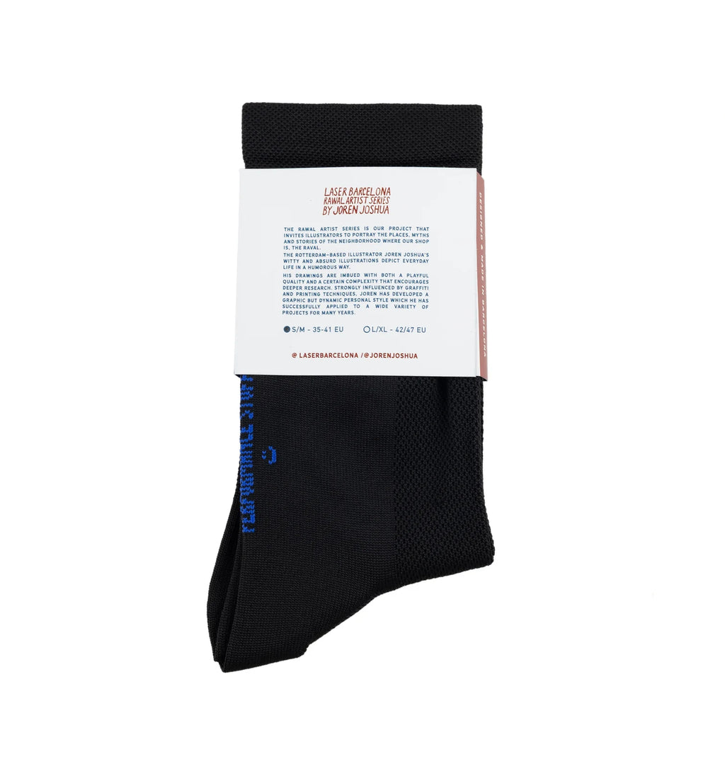 Laser socks by JorenJoshua Cycling - Black