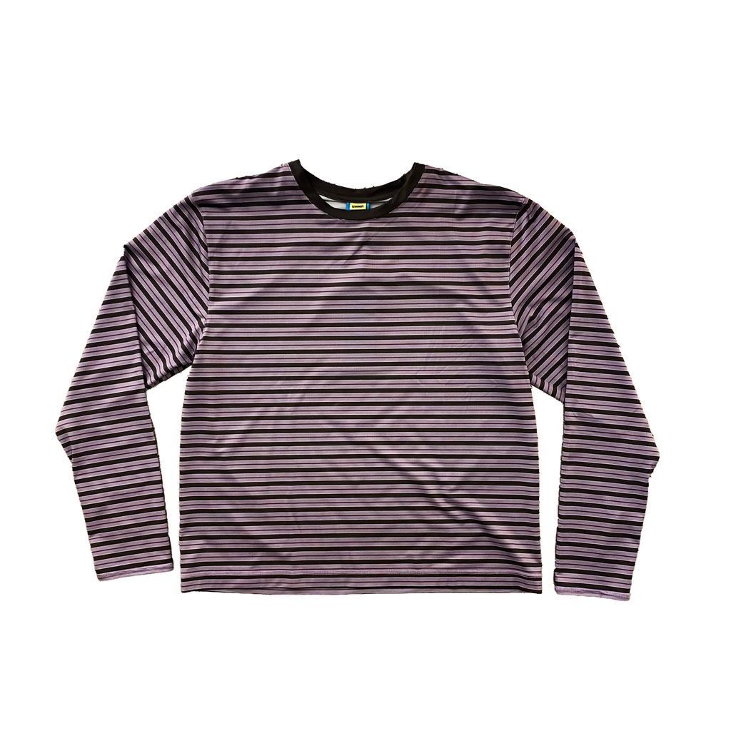 UNNA - Striped LS Grape Men