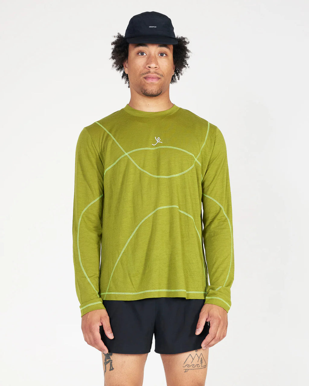 TIEMPOS™ Merino Wool Spotted Long Sleeve