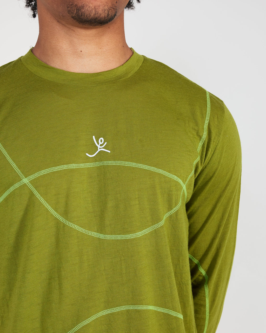 TIEMPOS™ Merino Wool Spotted Long Sleeve