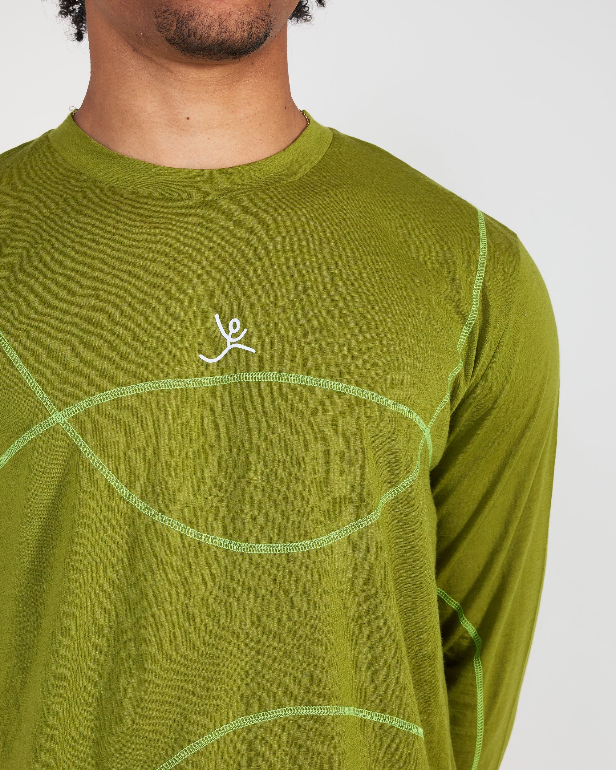 TIEMPOS™ Merino Wool Spotted Long Sleeve