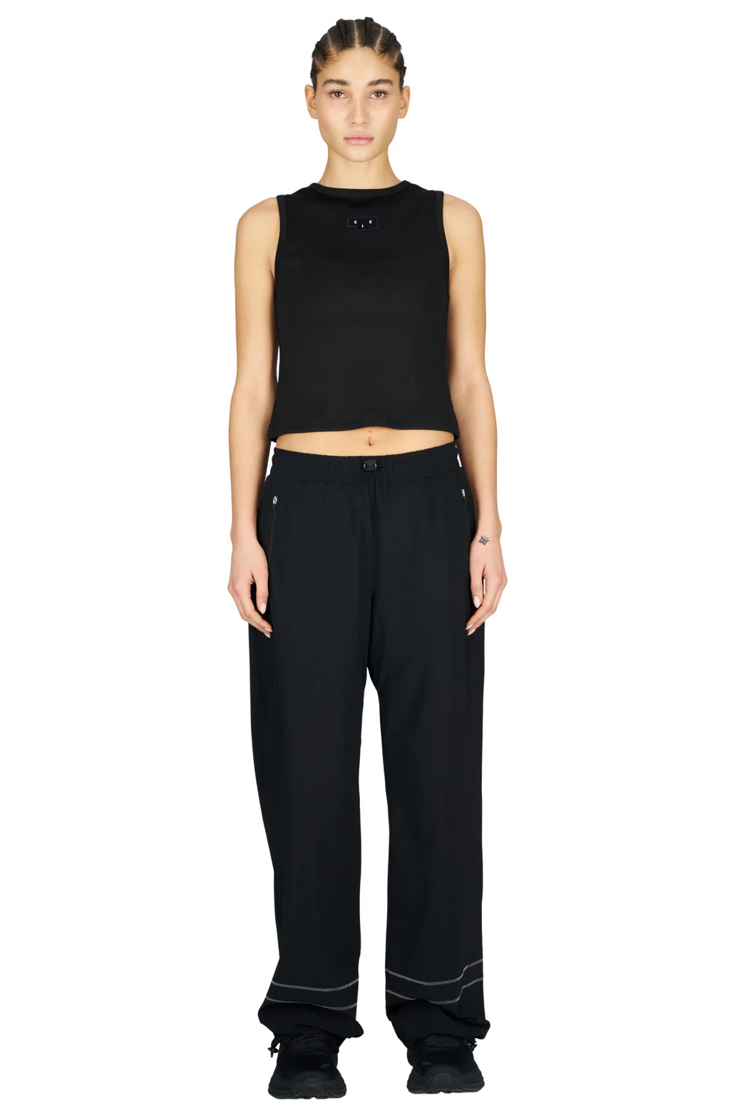 UNNA - Rib Tank Black Women