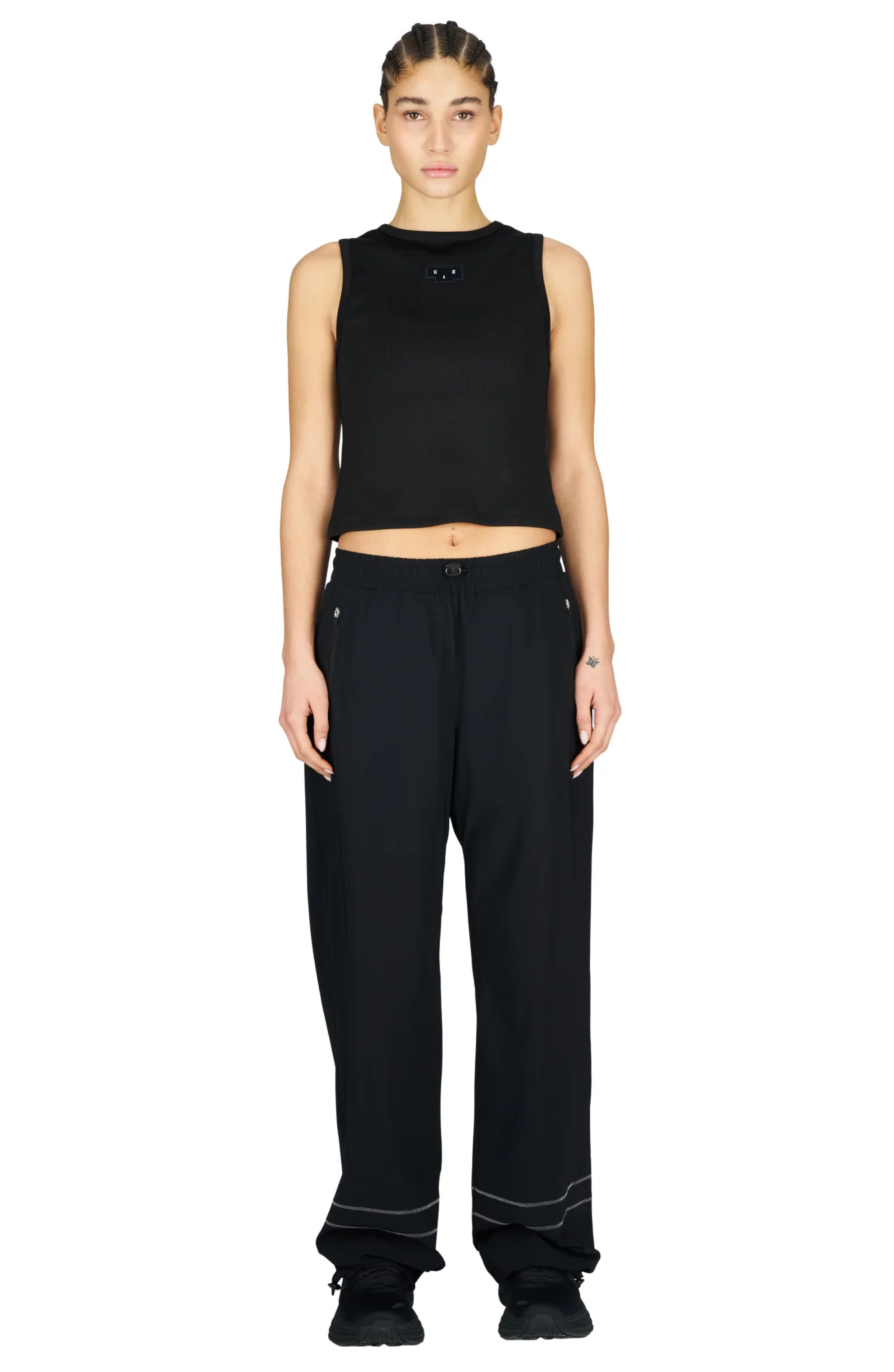 UNNA - Rib Tank Black Women
