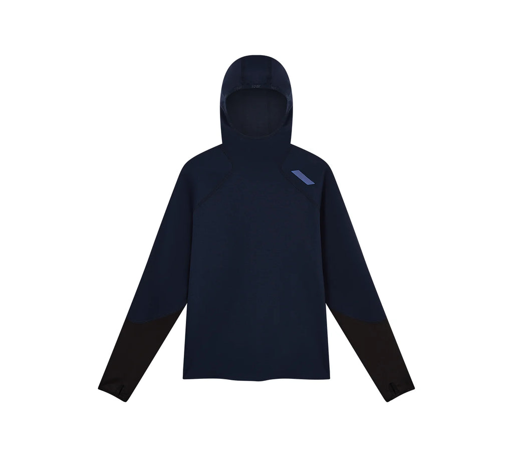 Soar - Hooded Wool Tech Top | Dark Navy