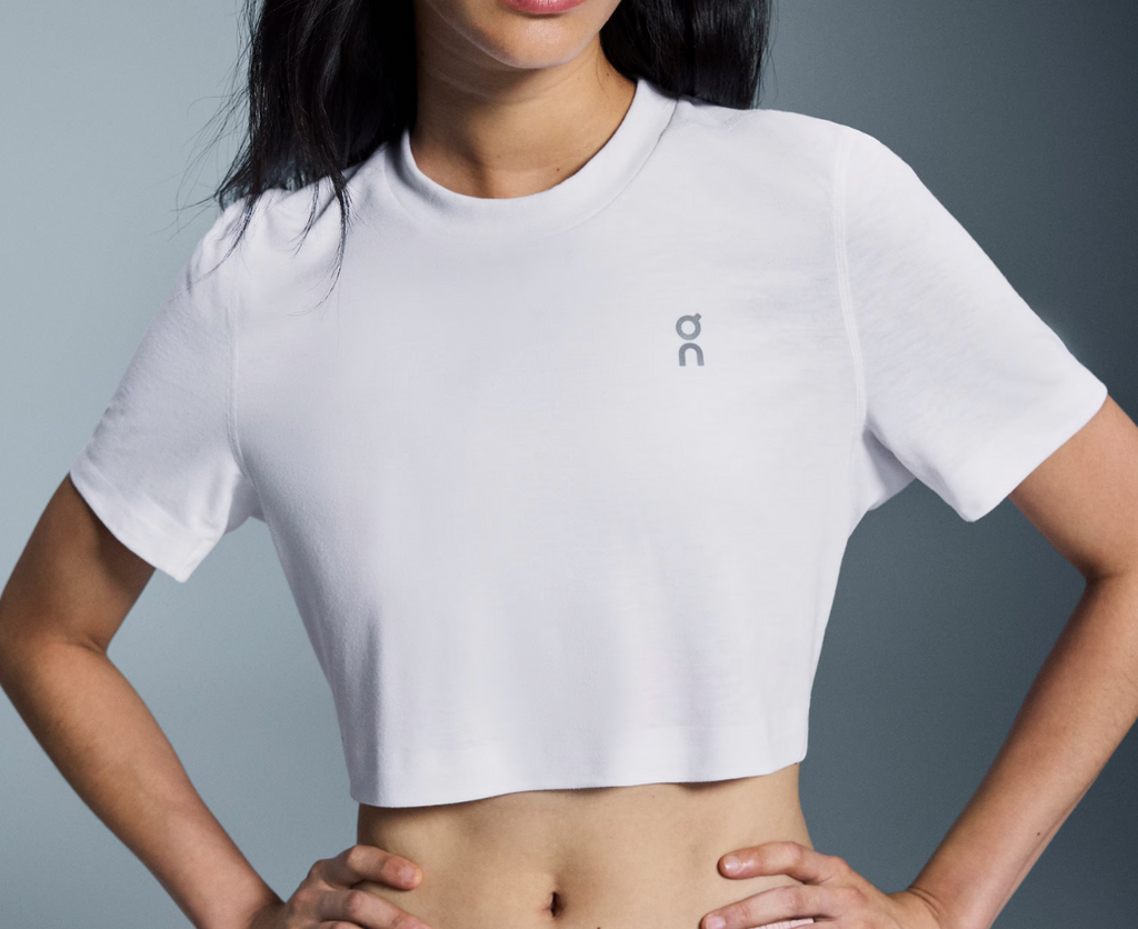 On - Train T Crop White Women