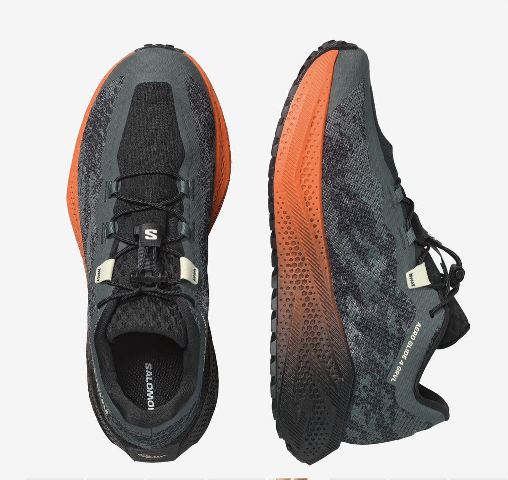 Salomon AERO GLIDE 4 GRVL - Urban Chic Black Lime Cream