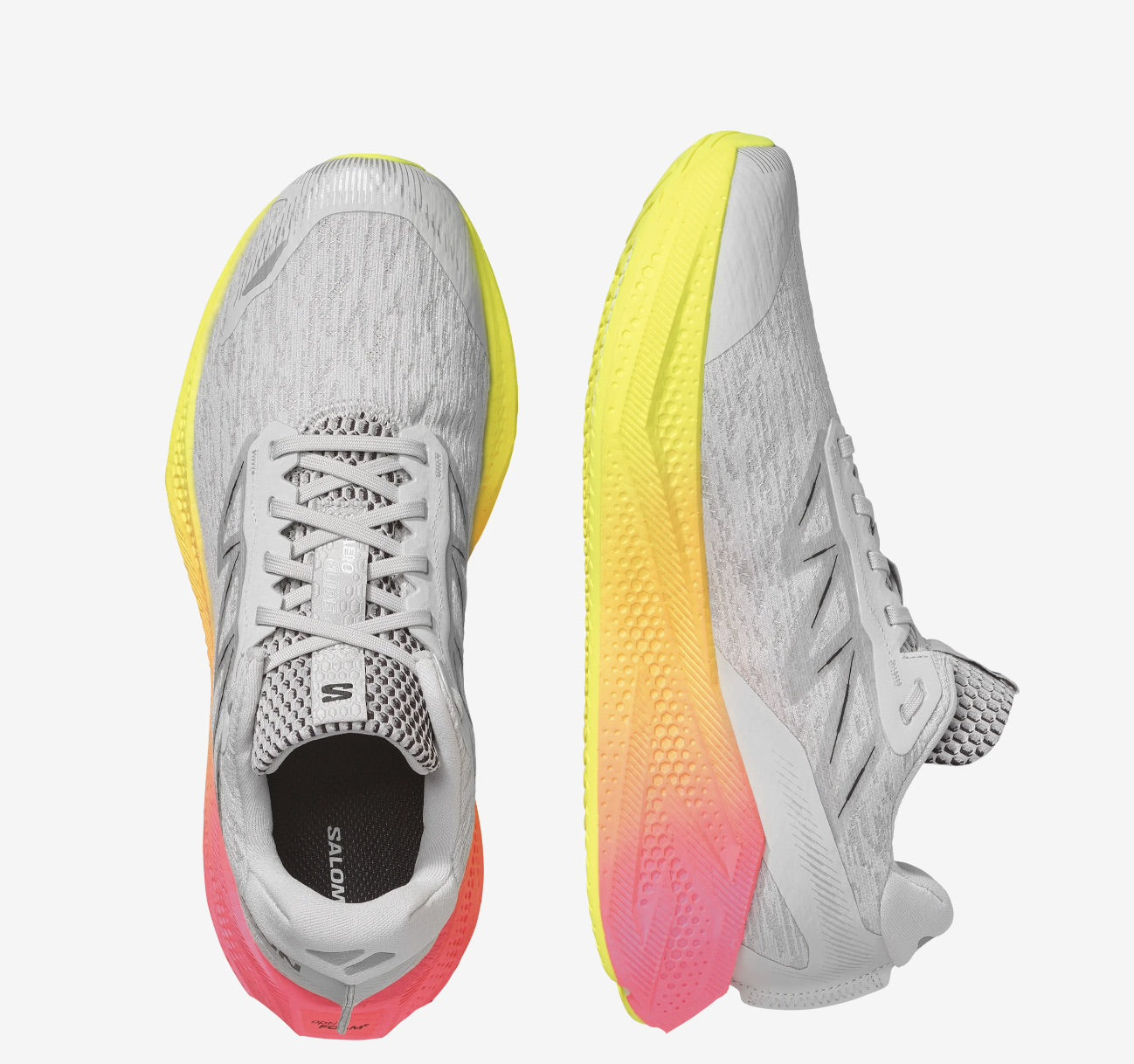 Salomon AERO GLIDE 4 GRADIENT - Grey Yellow