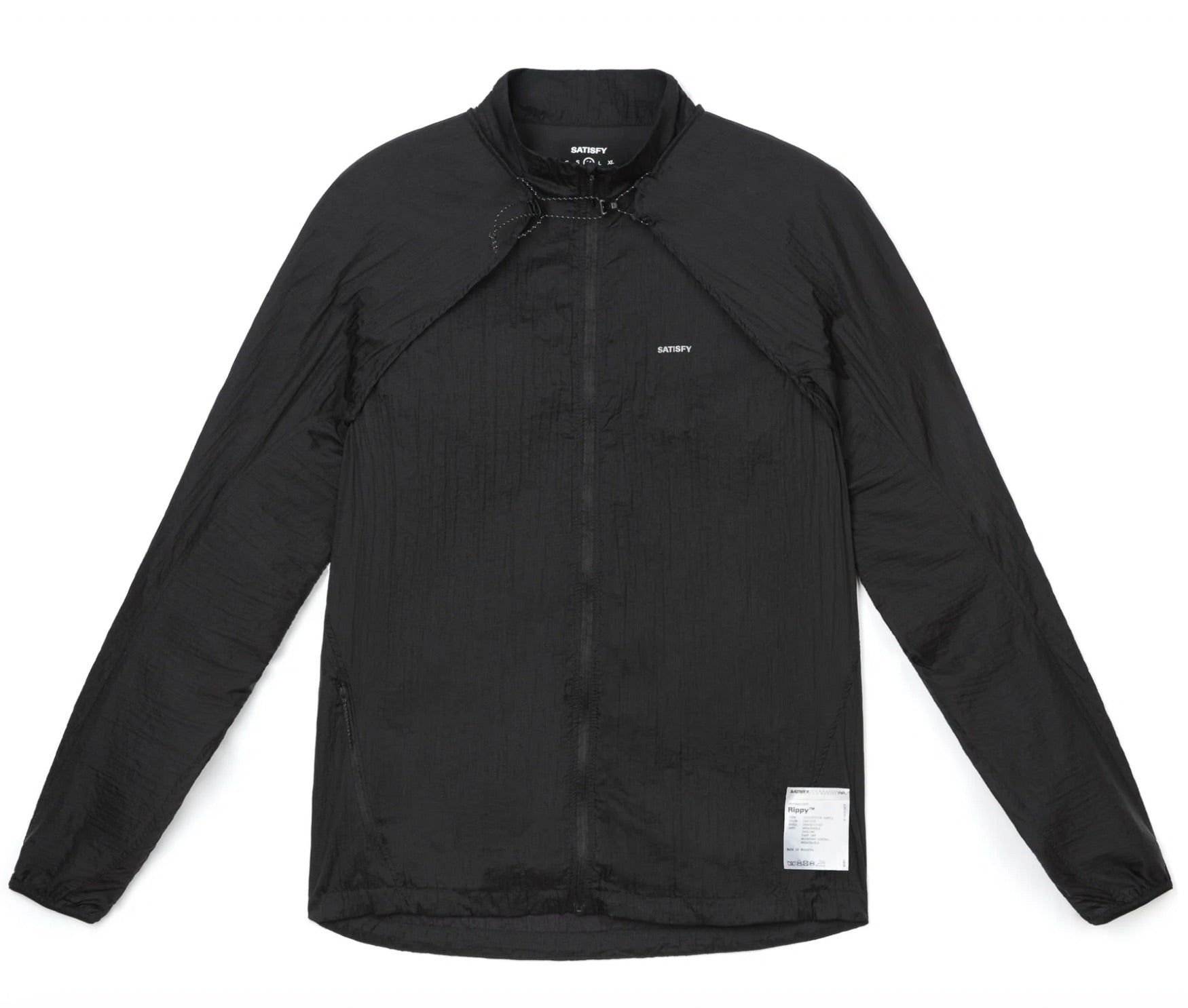 Satisfy Rippy™ Modular Windbreaker Black