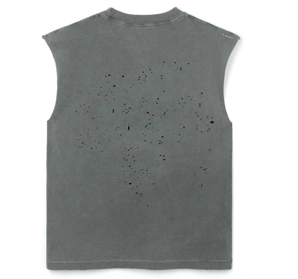Satisfy - MothTech™ Muscle Tee - Core Faded Black