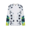 Soar - LS Printed Tech T White/Green Kaleidoscope