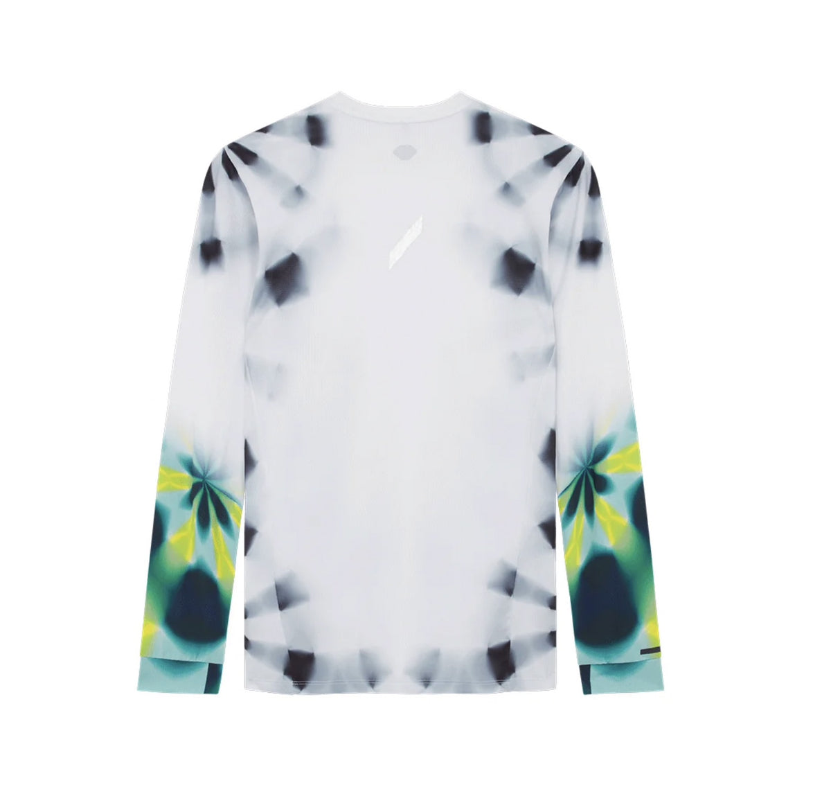 Soar - LS Printed Tech T White/Green Kaleidoscope