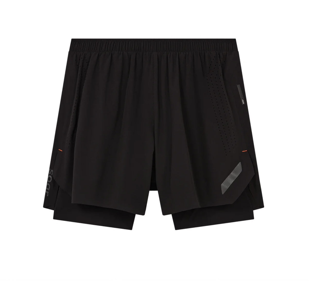 Soar - Dual Run Shorts Black