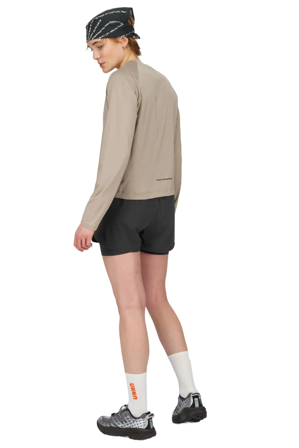UNNA - Shiny Long Sleeve Warm Sand Women