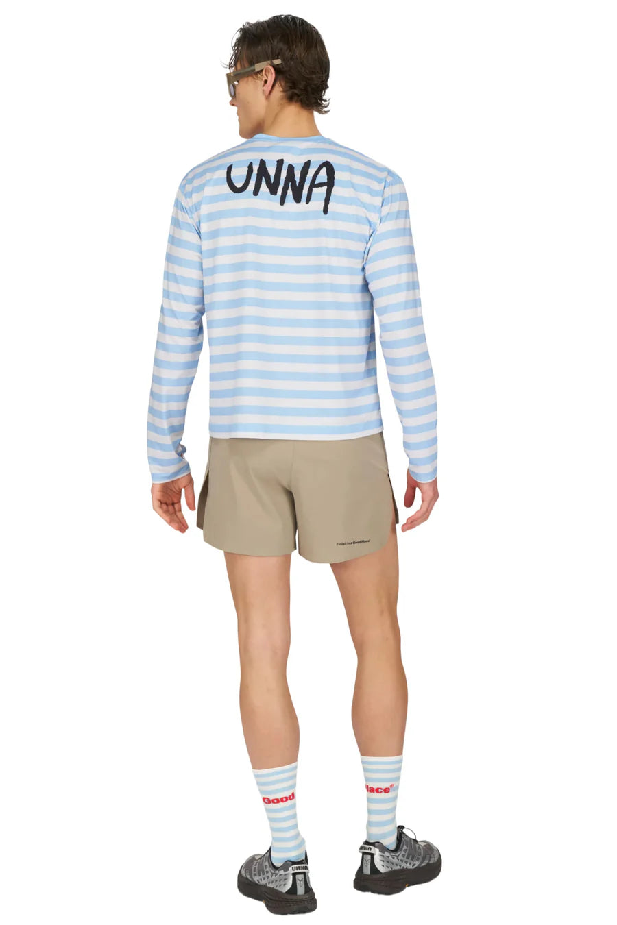UNNA - Striped LS Baby Blue Men