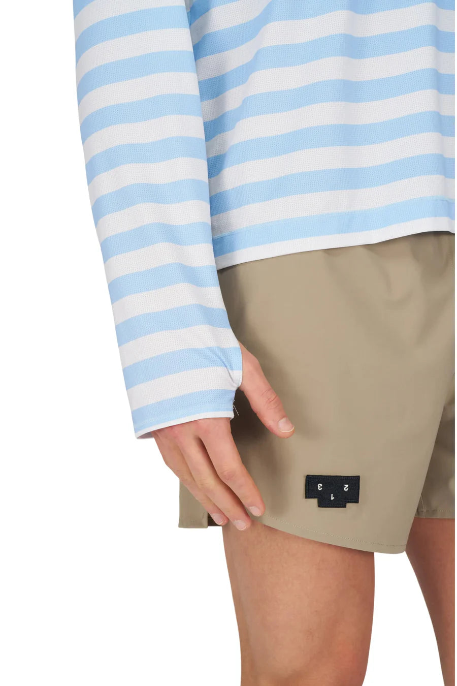 UNNA - Striped LS Baby Blue Men