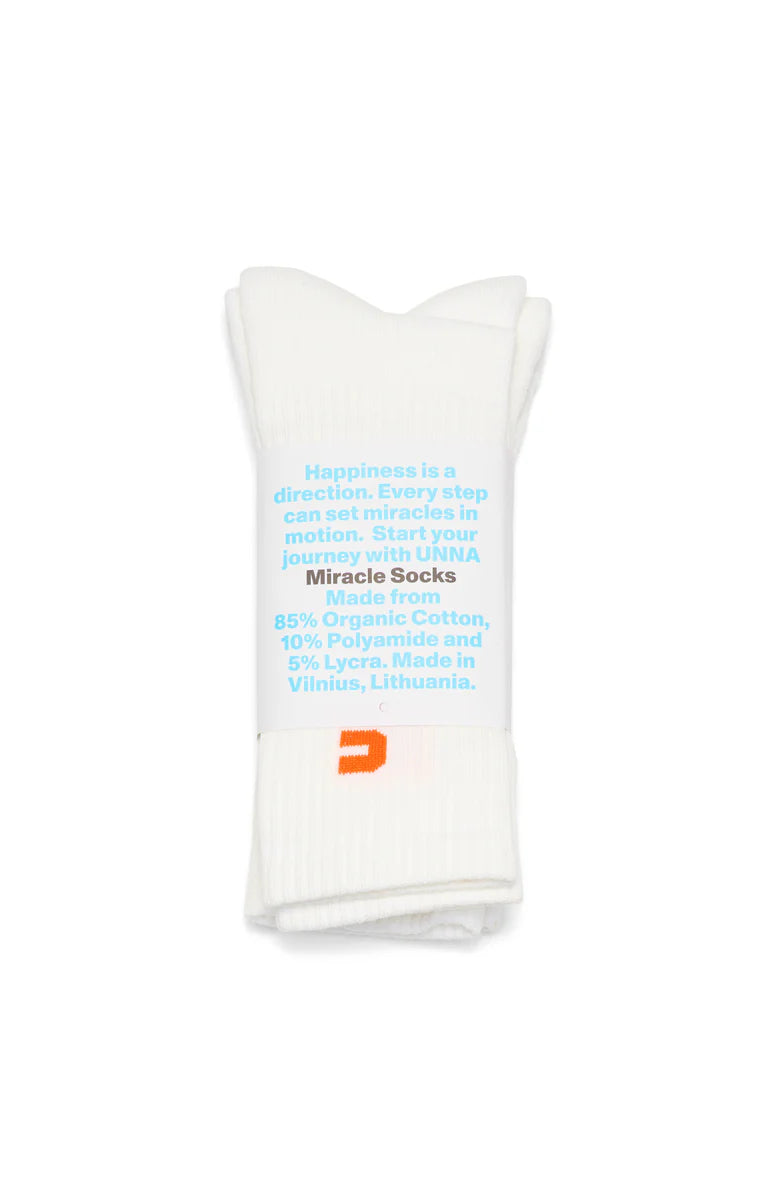 UNNA - Miracle Socks Vanilla White