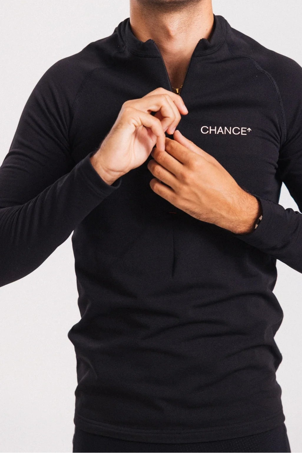 Chance - Arow Long Sleeve Baselayer - Black and Black