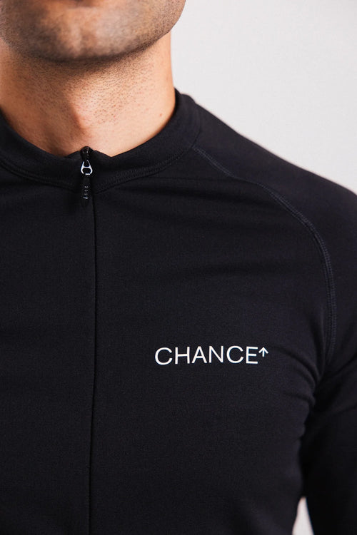 Chance - Arow Long Sleeve Baselayer - Black and Black