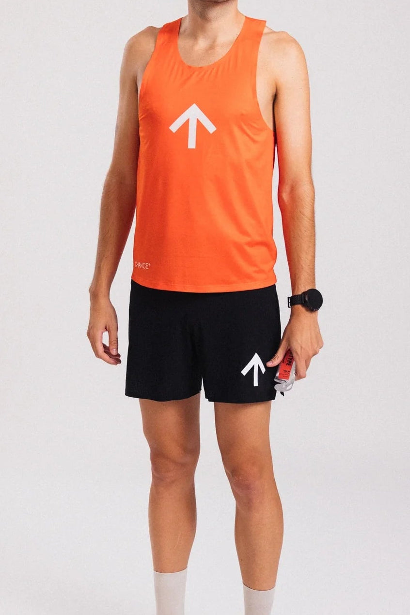 Chance - Arow Singlet Ordnance Orange and White