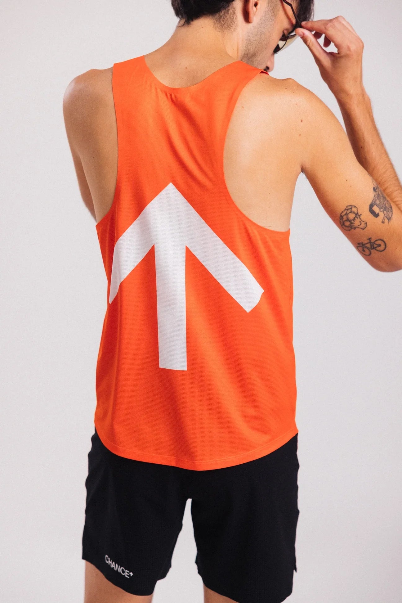 Chance - Arow Singlet Ordnance Orange and White