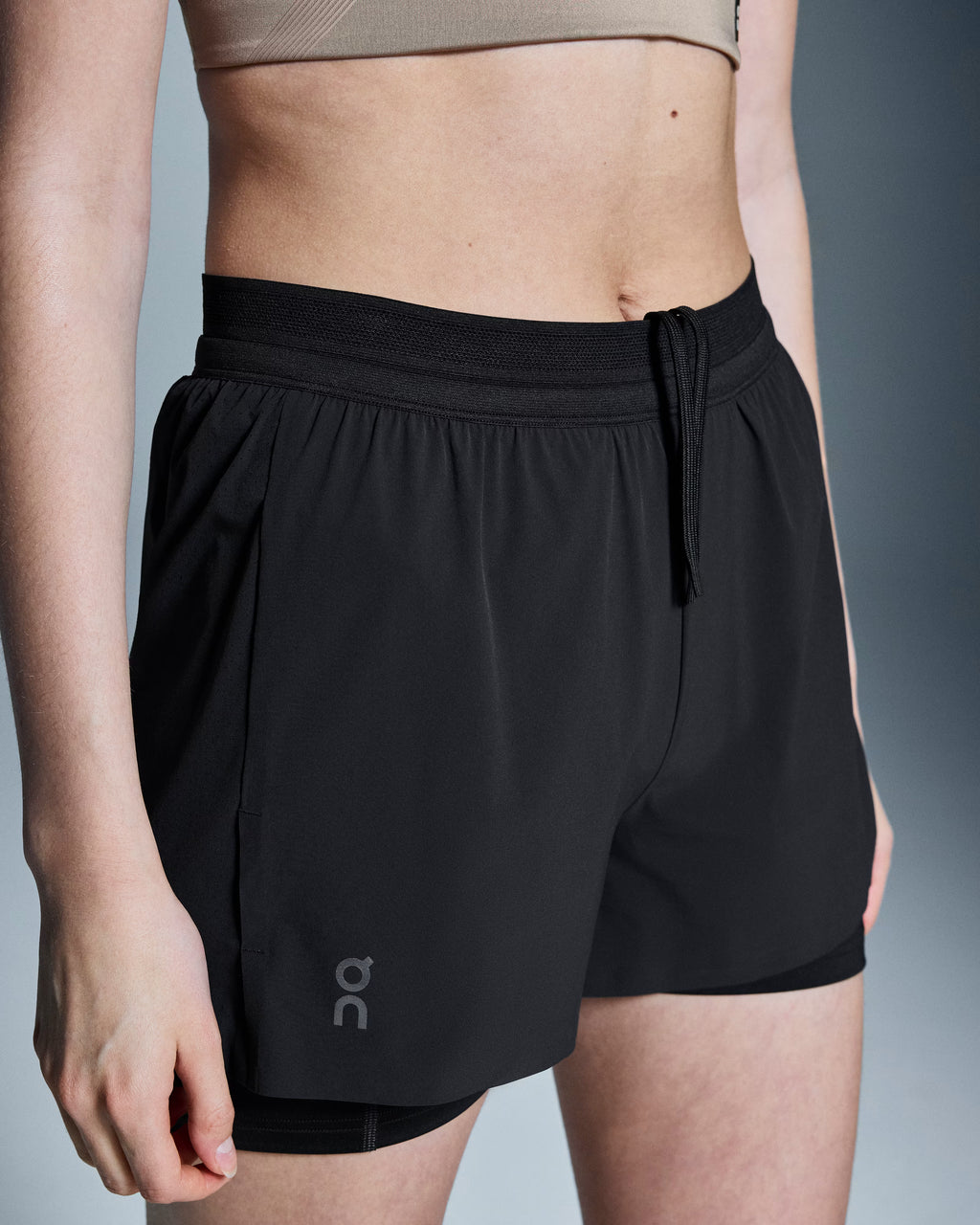 On - 3" Performance 2/1 Shorts Black Women