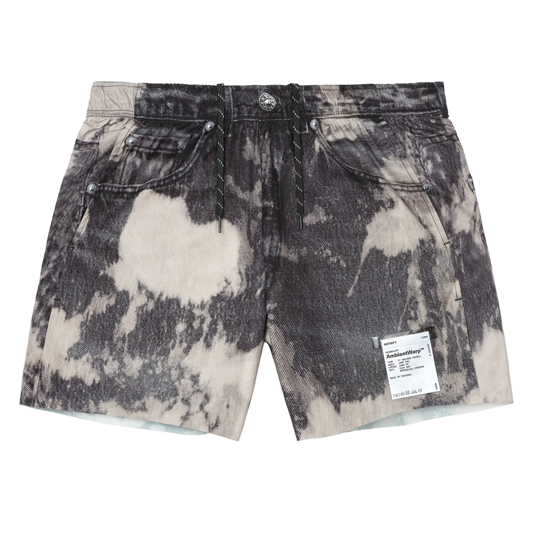 Satisfy - AmbientWarp™ 5" Unlined Shorts Bleached Black Denim