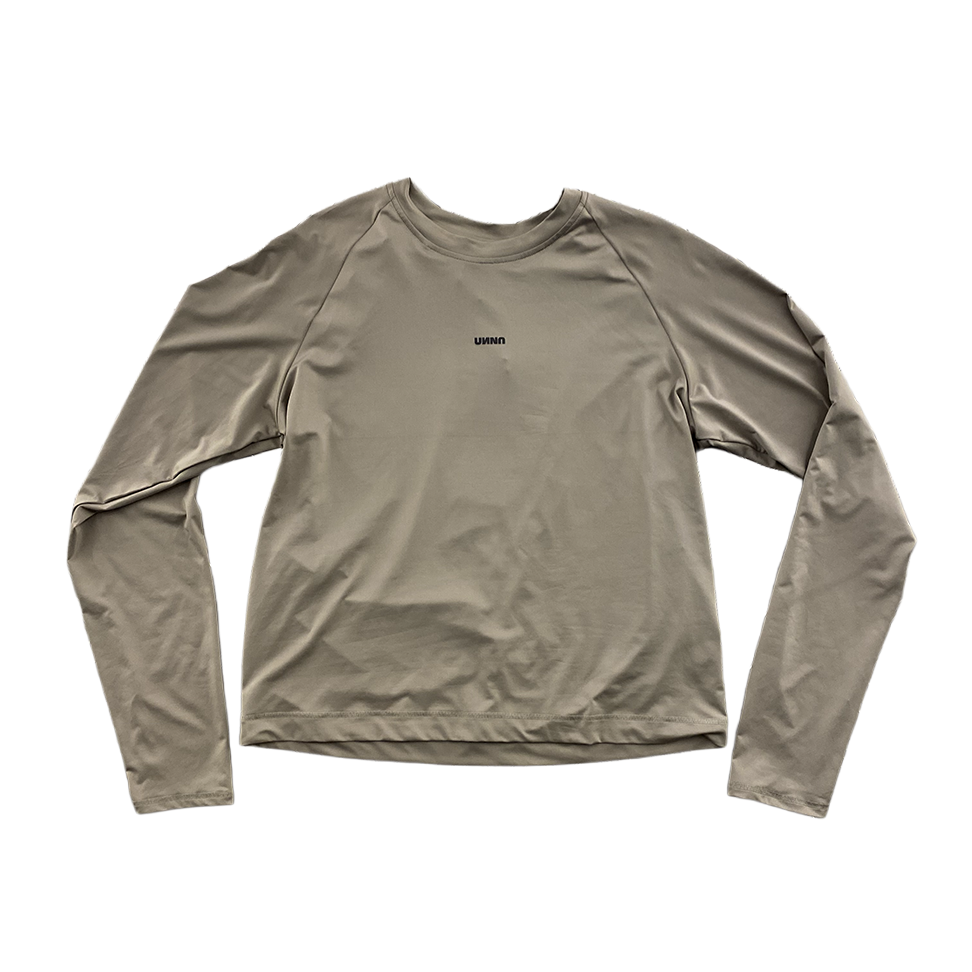 UNNA - Shiny Long Sleeve Warm Sand Women