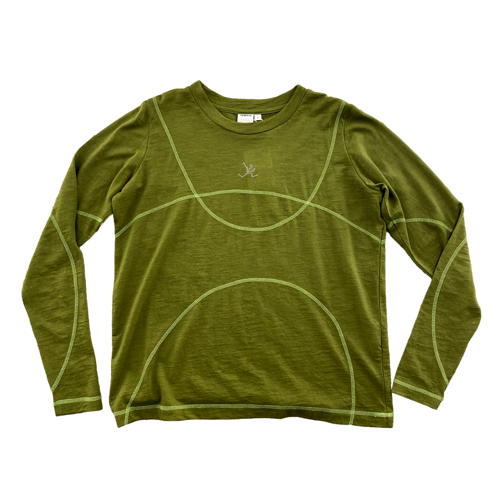 TIEMPOS™ Merino Wool Spotted Long Sleeve