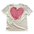 UNNA - Heart T-Shirt Vanilla White Men & Women
