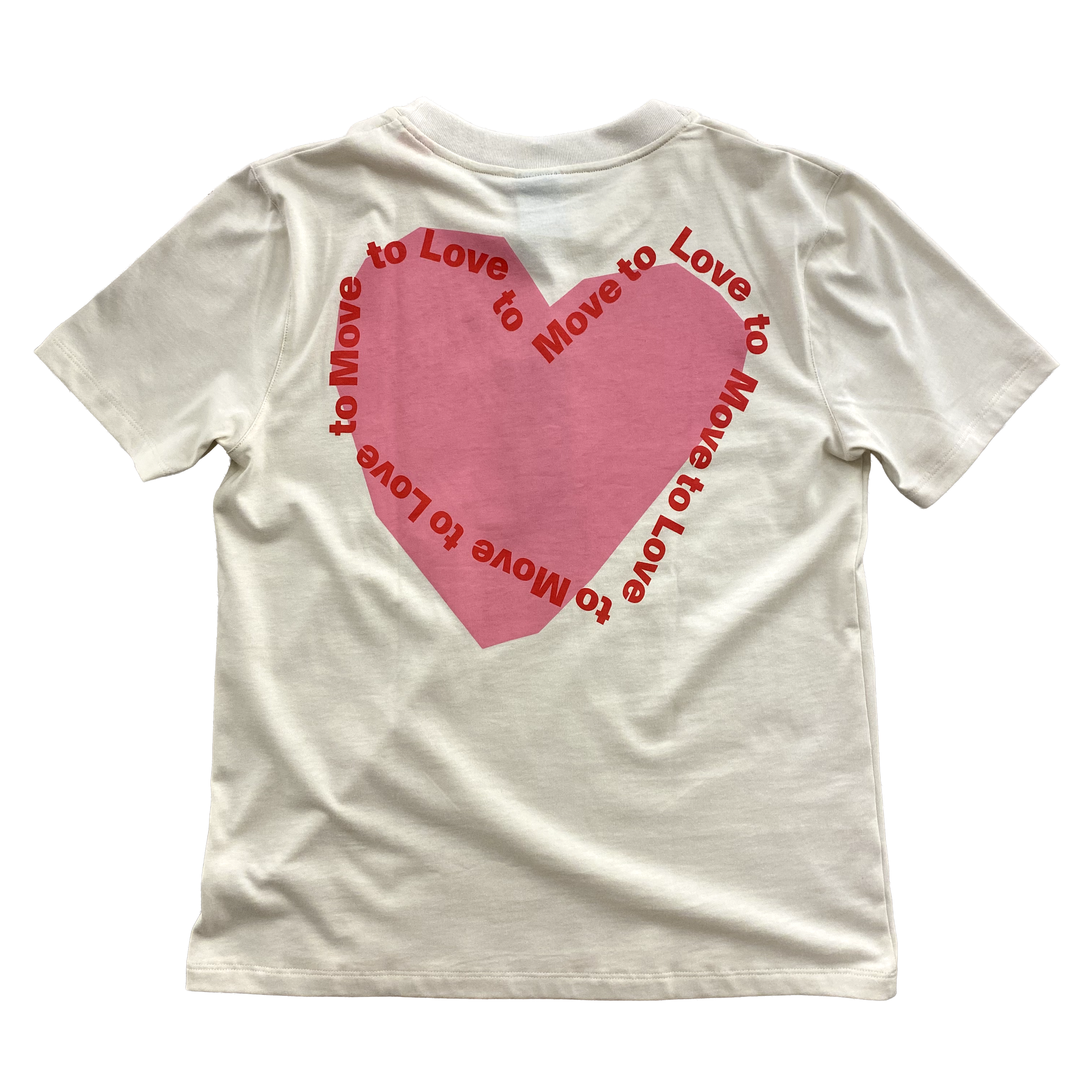 UNNA - Heart T-Shirt Vanilla White Men & Women