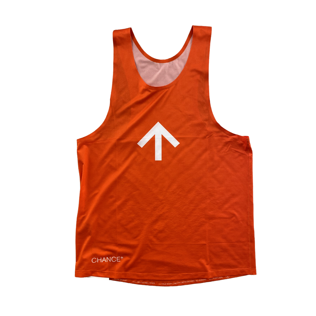 Chance - Arow Singlet Ordnance Orange and White