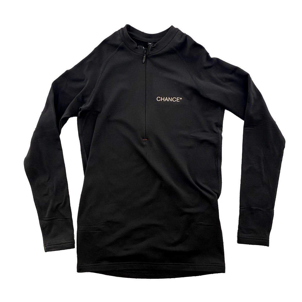 Chance - Arow Long Sleeve Baselayer - Black and Black